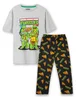 Teenage Mutant Ninja Turtles Black Pizza Pyjama Set - Small Image 1