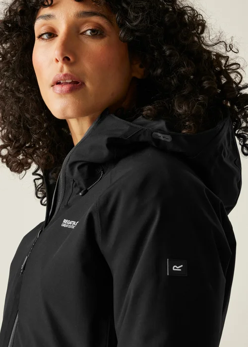 Regatta Black Highton Stretch Padded Waterproof Jacket - 16 Image 5