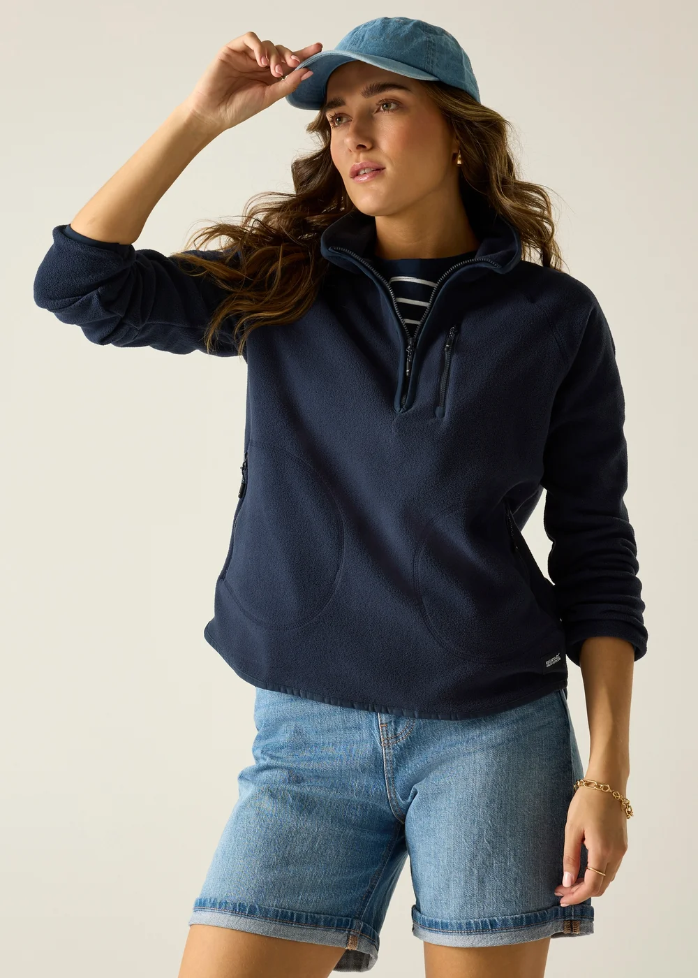 Regatta Navy Frankie Half Zip Fleece - 14 Image 1