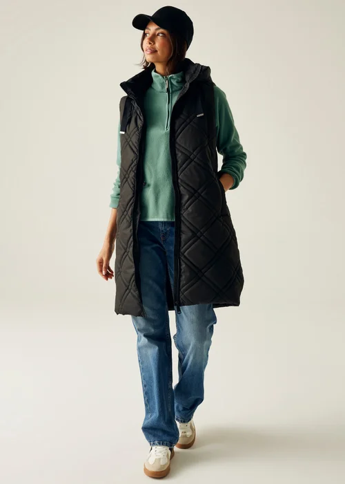 Regatta Black Rurietta Longer Length Lightweight Bodywarmer - 8 Image 3