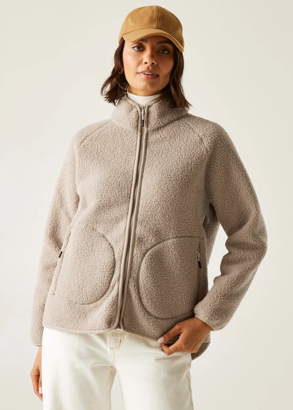 Regatta Mocha Frankie Borg Full Zip Fleece - 16 Image 1