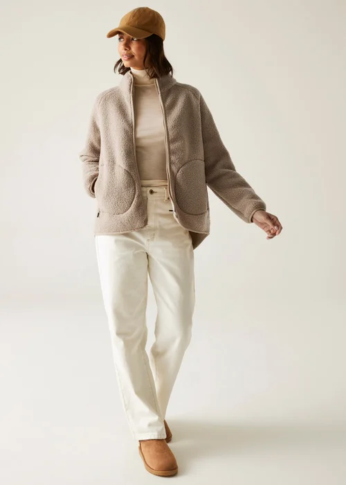 Regatta Mocha Frankie Borg Full Zip Fleece - 16 Image 3