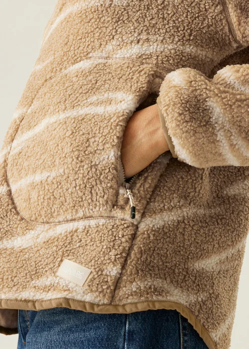 Regatta Mocha Abstract Print Frankie Borg Half Zip Fleece - 16 Image 4