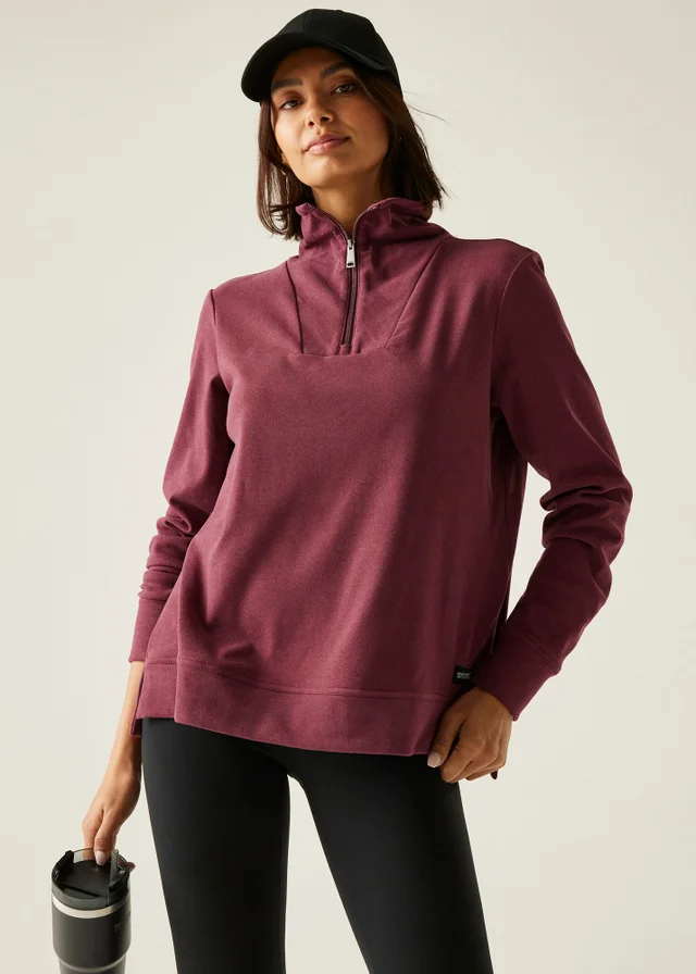 Regatta Aubergine Demmi Half Zip Fleece