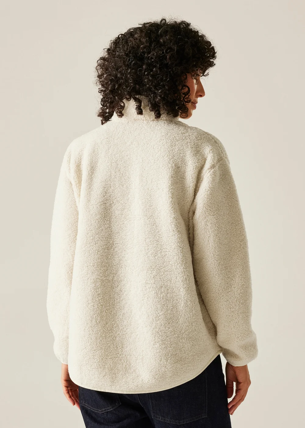 Regatta White Frankie Borg Half Zip Fleece - 20 Image 2