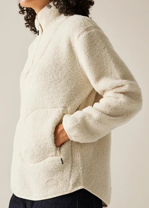 Regatta White Frankie Borg Half Zip Fleece - 20 Image 4