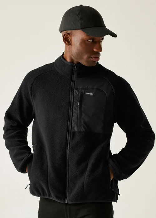 Regatta Black Frankie Borg Stretch Fleece - 2XL Image 1