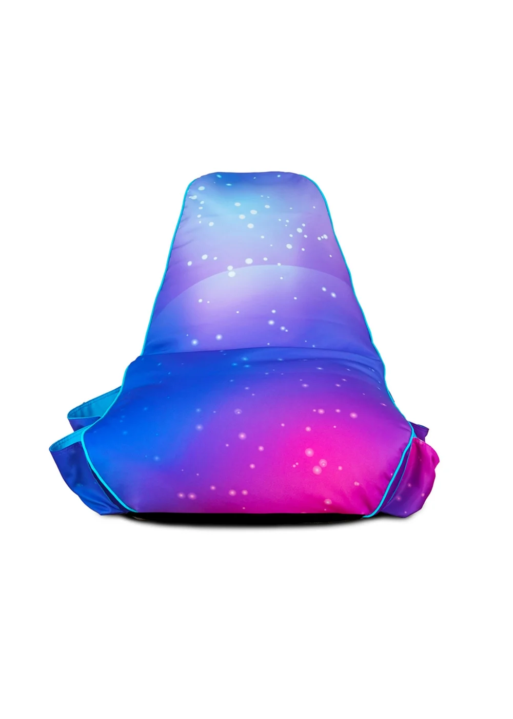 rucomfy Purple Galaxy Kids Gaming Bean Bag Chair - One Size Image 2
