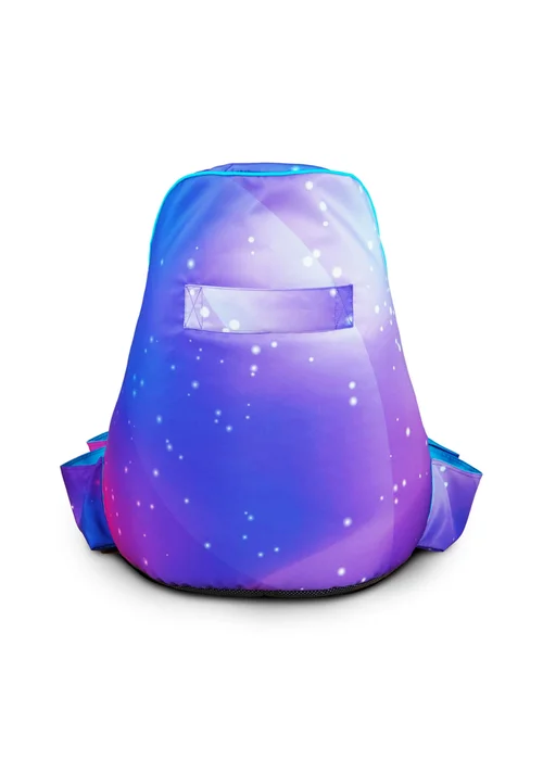 rucomfy Purple Galaxy Kids Gaming Bean Bag Chair - One Size Image 4