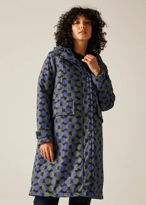 Regatta Dark Blue Orla Long Length Waterproof Jacket - 8 Image 4