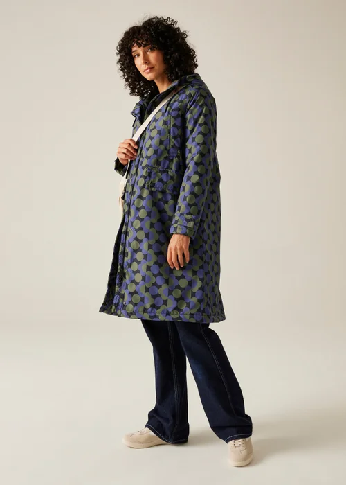 Regatta Dark Blue Orla Long Length Waterproof Jacket - 8 Image 3