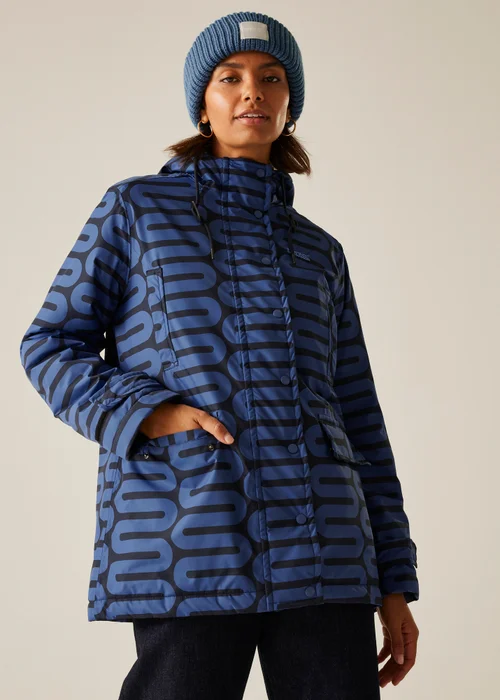 Regatta Dark Blue Orla Mid Length Waterproof Jacket - 18 Image 1