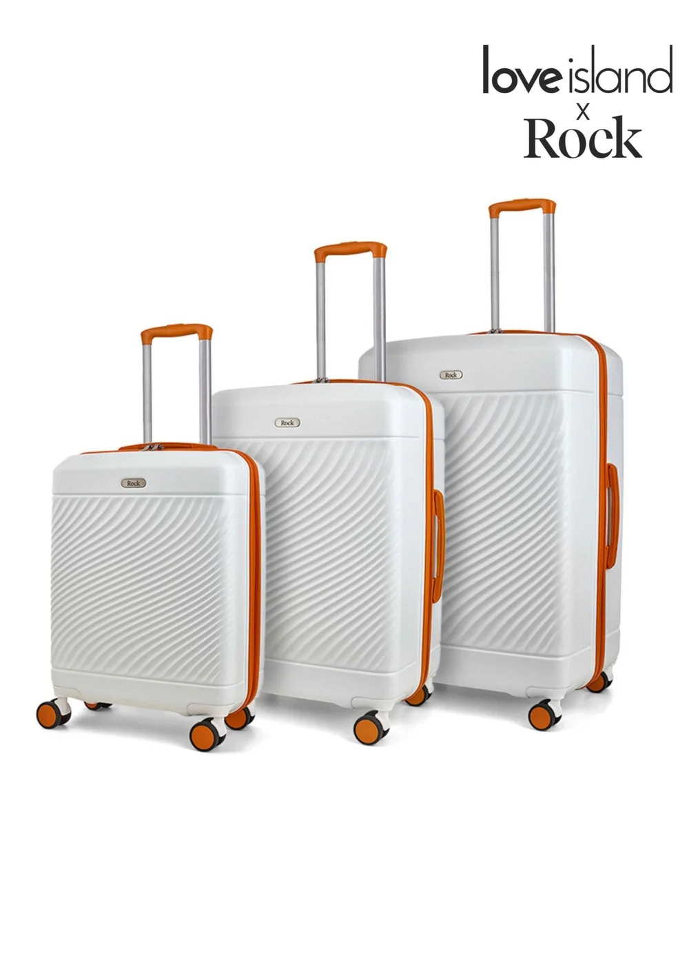 Rock Love Island Suitcase White/Orange - Cabin Image 1