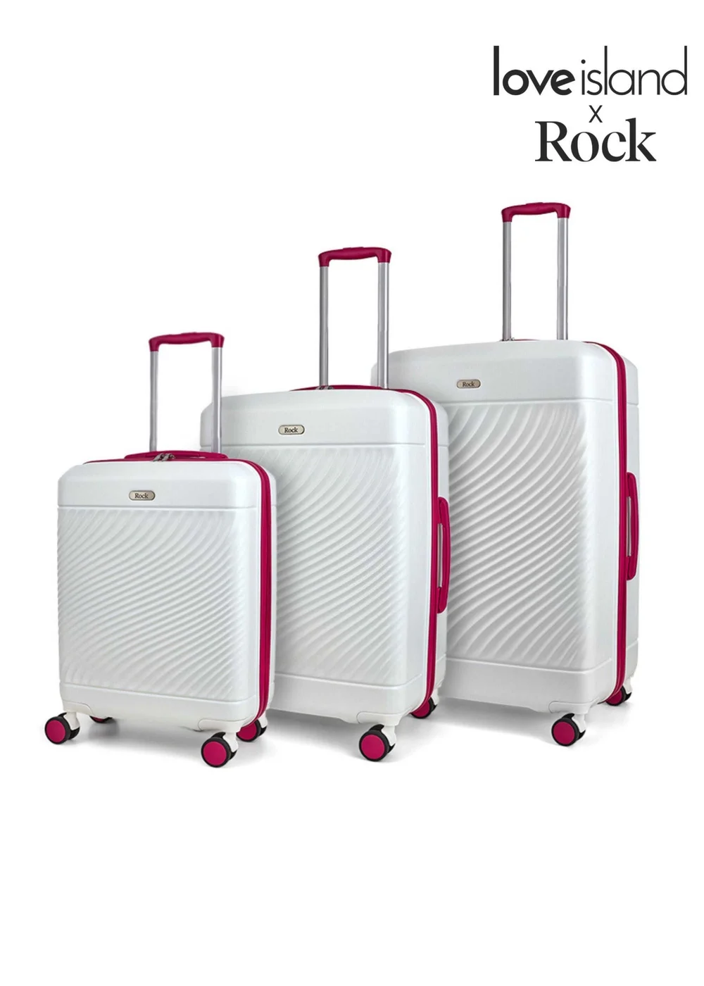 Rock Love Island Suitcase White/Pink - Cabin Image 1