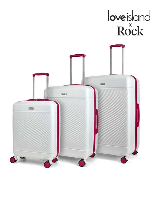 Rock Love Island Suitcase White/Pink - Cabin Image 1