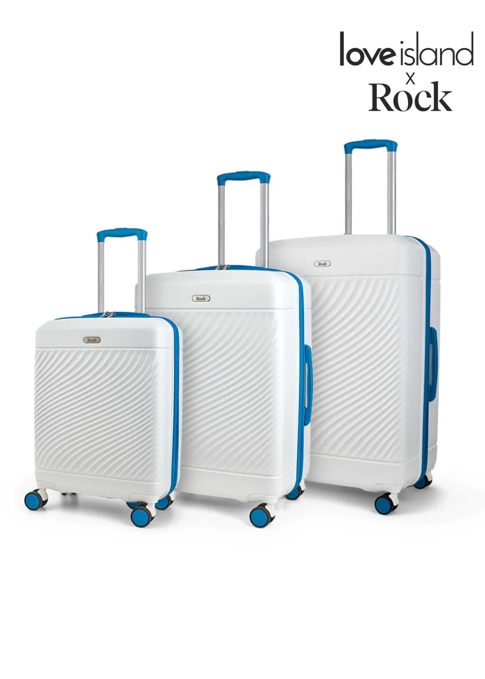 Rock Love Island Suitcase White/Blue - Cabin Image 1