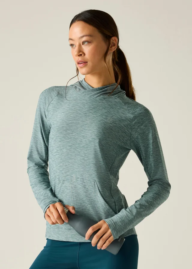 Dare 2b Grey/ Blue Sprint City Lightweight Hoodie
