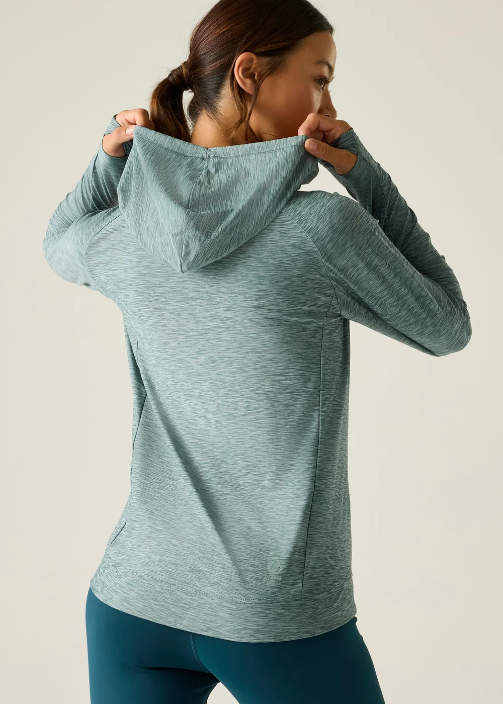 Dare 2b Grey/ Blue Sprint City Lightweight Hoodie - 12 Image 2