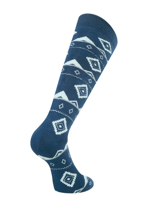 Dare 2b Denim Fairisle Print Printed Ski Socks - Size 3-5 Image 2