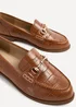 Linzi Maison Tan Faux Croc Patent Leather Loafer - Size 4 Image 4
