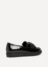 Linzi Violetta Wide Fit Black Patent Loafer - Size 5 Image 5