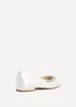 Linzi Endless Bridal Ivory Pointed Toe Ballet Flat - Size 7 Image 5