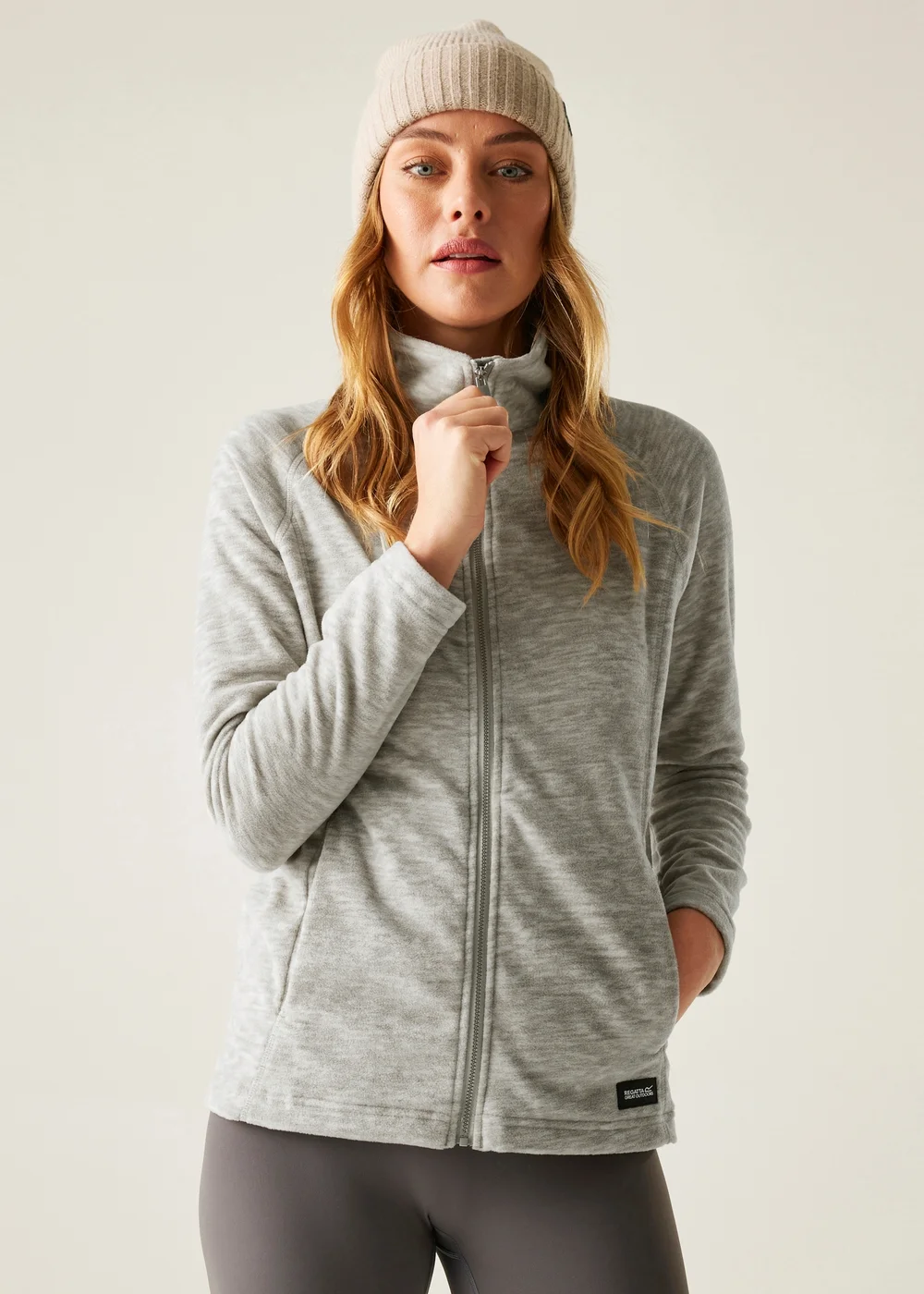 Regatta Dove Grey Mayse Full Zip Fleece - Size 24 Image 1
