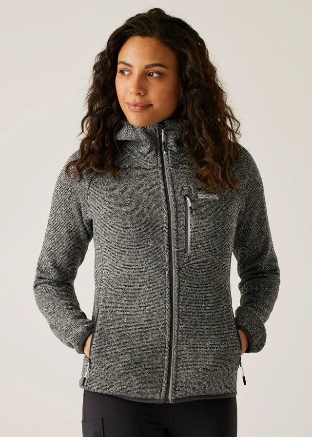 Regatta Light Grey Hooded Newhill Fleece