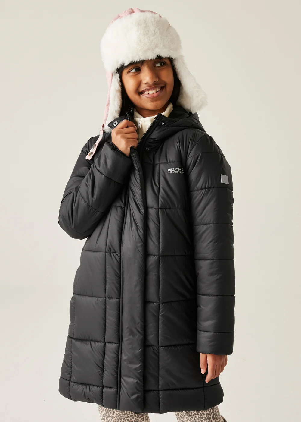 Regatta Black Kids' Embrie Lightweight Jacket (3-16yrs) - Age 3-4 Years Image 1