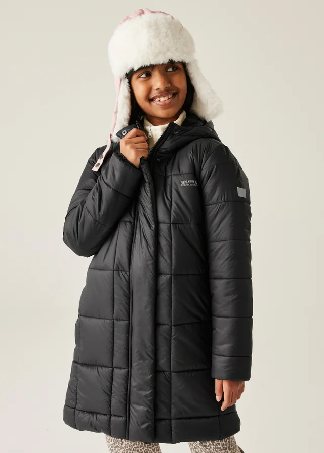 Regatta Black Kids' Embrie Lightweight Jacket (3-16yrs)