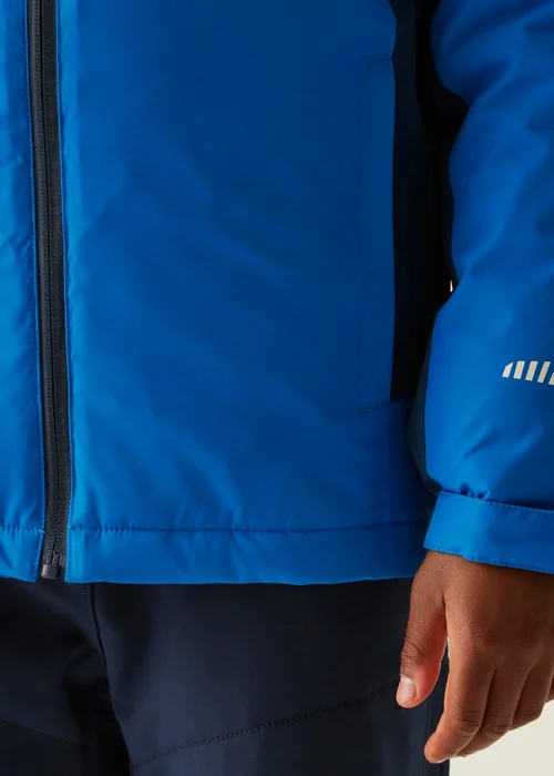 Regatta Cobalt Kids' Hurdle Reflective Waterproof Insulated Jacket (3-16yrs) - Age 5-6 Years Image 4