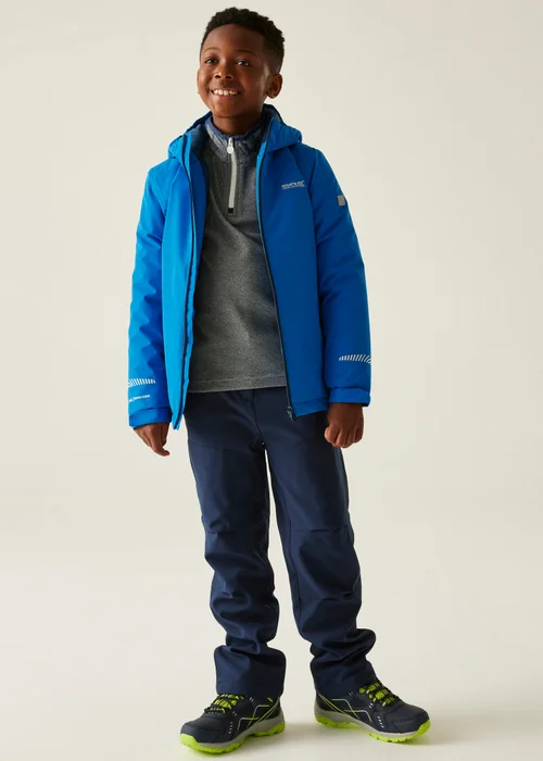 Regatta Cobalt Kids' Hurdle Reflective Waterproof Insulated Jacket (3-16yrs) - Age 5-6 Years Image 3