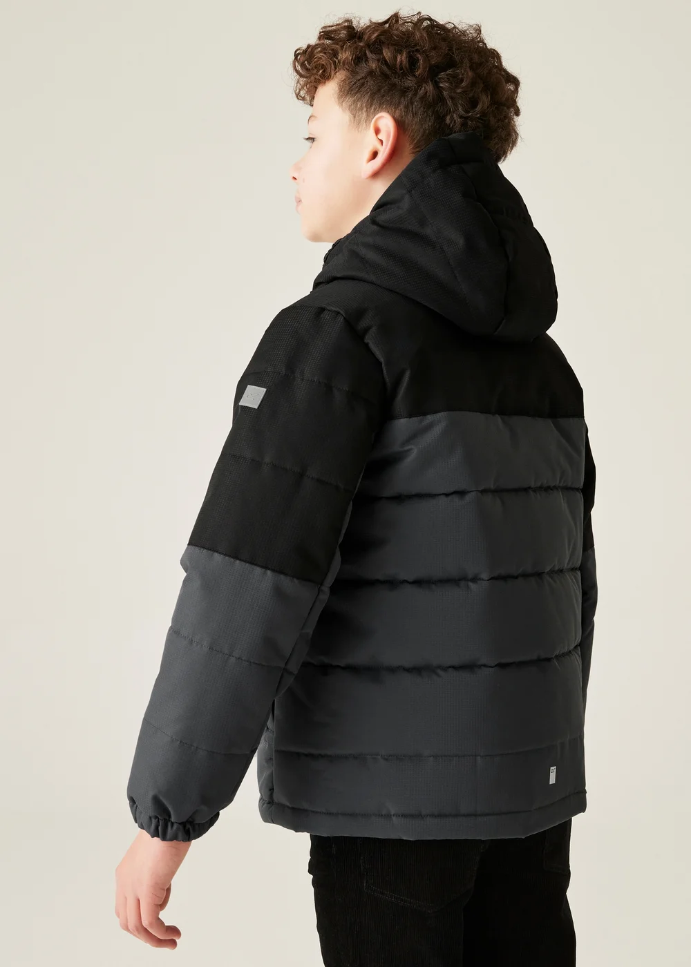 Regatta Black/Grey Kids' Lofthouse Reflective Jacket (3-16yrs) - Age 8-9 Years Image 2