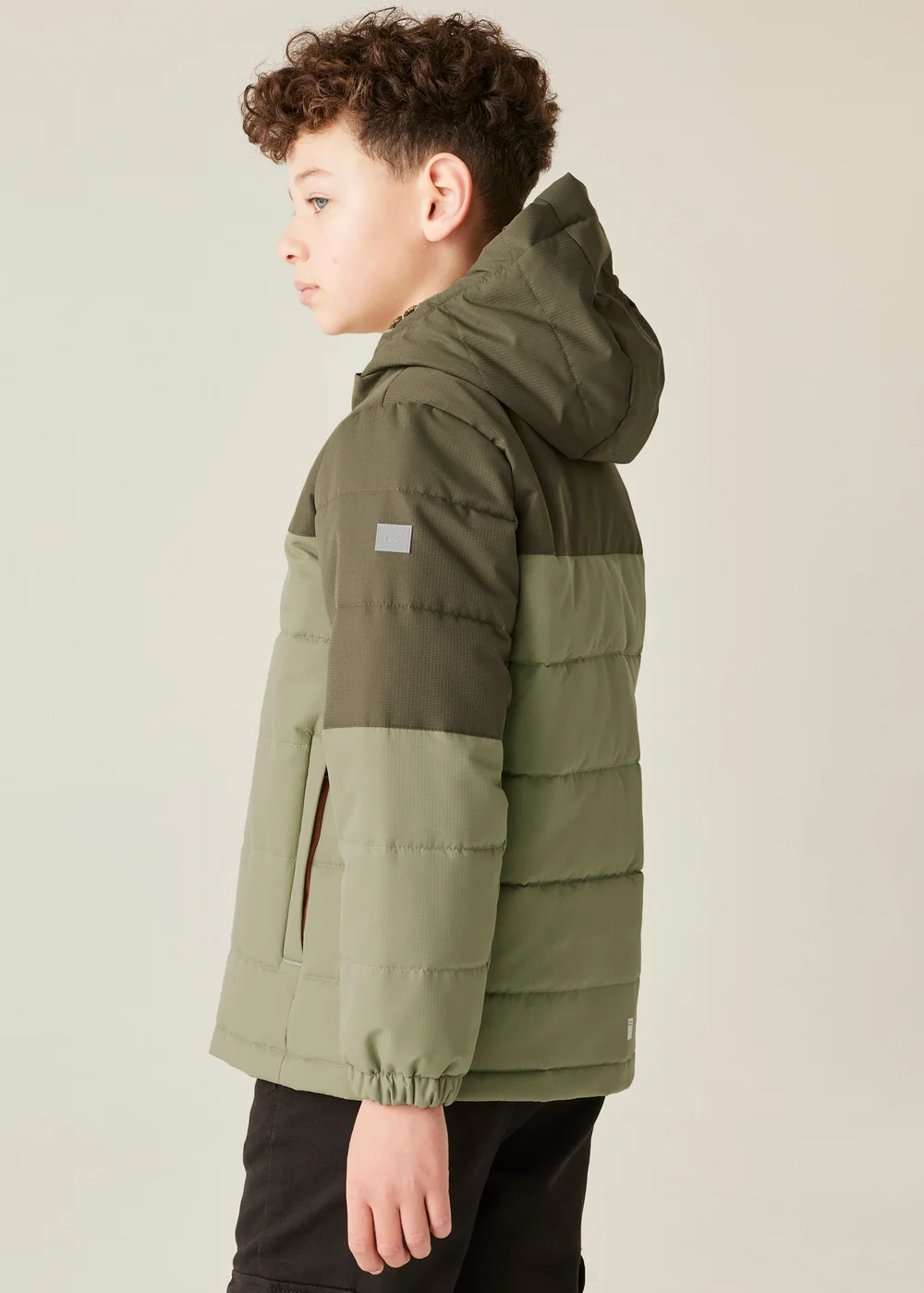 Regatta Soft Green Kids' Lofthouse Reflective Jacket (3-16yrs) - Age 7-8 Years Image 2