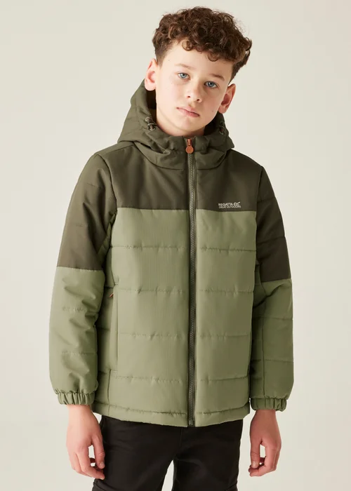 Regatta Soft Green Kids' Lofthouse Reflective Jacket (3-16yrs) - Age 7-8 Years Image 1