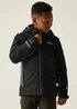 Regatta Black/Grey Kids' Hurdle Reflective Waterproof Insulated Jacket (3-16yrs) - Age 9-10 Years Image 1