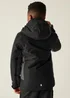 Regatta Black/Grey Kids' Hurdle Reflective Waterproof Insulated Jacket (3-16yrs) - Age 9-10 Years Image 2