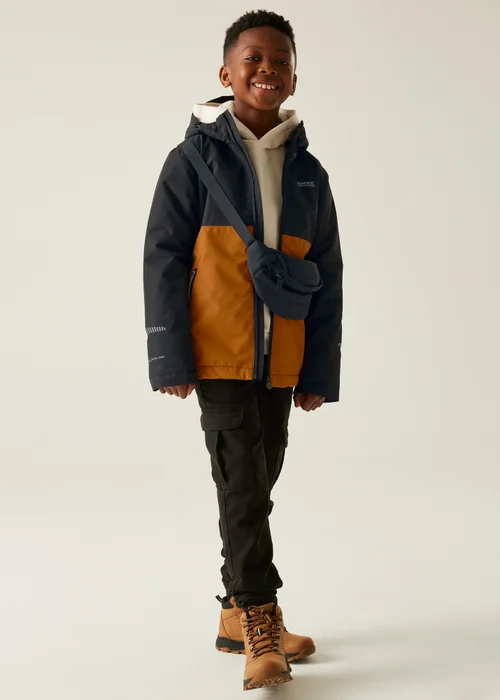 Regatta Ginger Kids' Hillain Warm Lined Reflective Waterproof Insulated Jacket (3-16yrs) - Age 11-12 Years Image 3