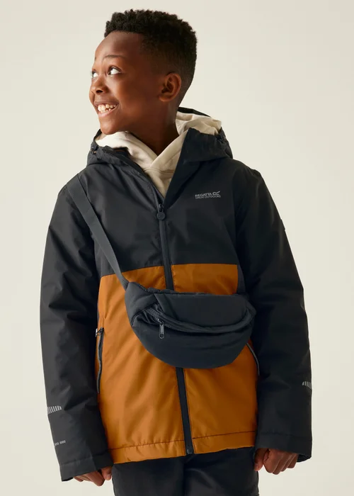 Regatta Ginger Kids' Hillain Warm Lined Reflective Waterproof Insulated Jacket (3-16yrs) - Age 11-12 Years Image 1