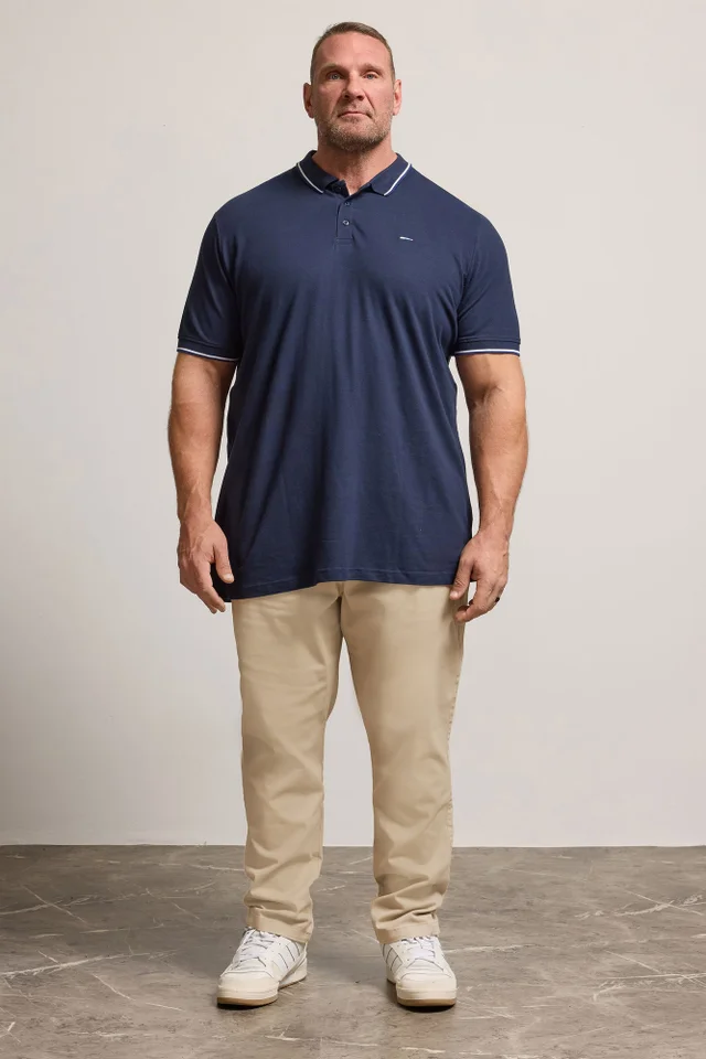 BadRhino Stone Brown Elasticated Waist Chinos