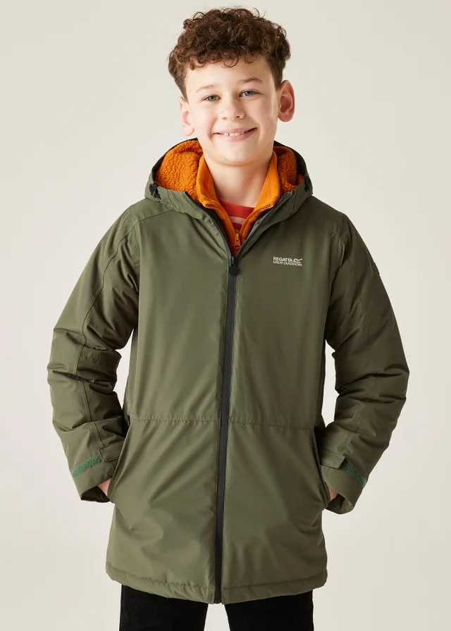 Regatta Forest Green Kids' Farbank II Waterproof Insulated Jacket (3-16yrs)