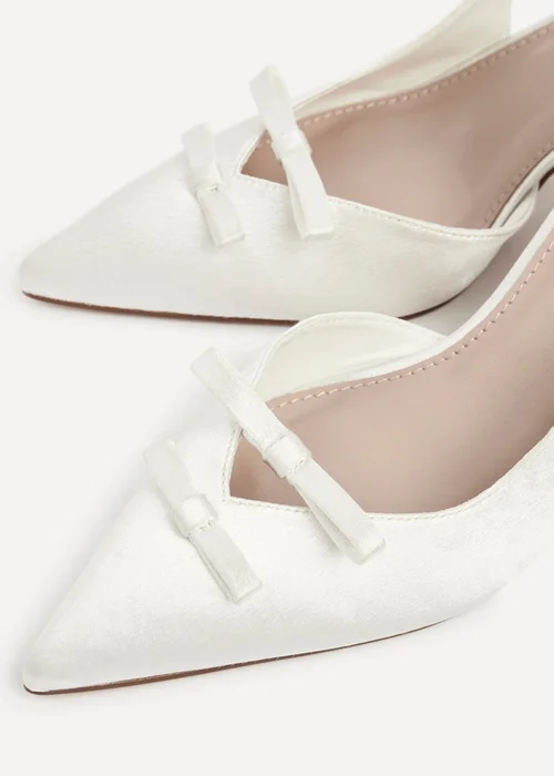 Linzi Bound Bridal Ivory Satin Courts - Size 4 Image 4