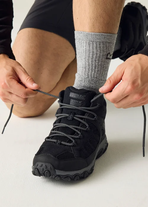 Regatta Black/Grey Edgepoint 4 Mid Waterproof Boots - Size 10 Image 3