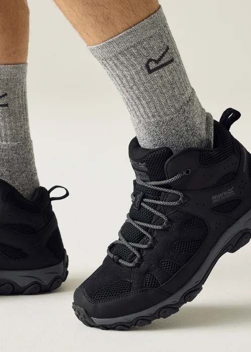 Regatta Black/Grey Edgepoint 4 Mid Waterproof Boots - Size 10 Image 4