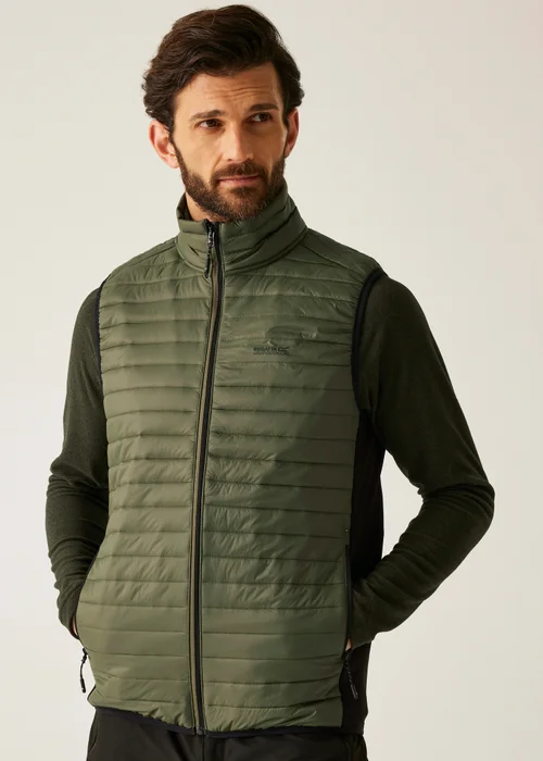 Regatta Grey Green Andreson Hybrid Stretch Bodywarmer - L Image 1