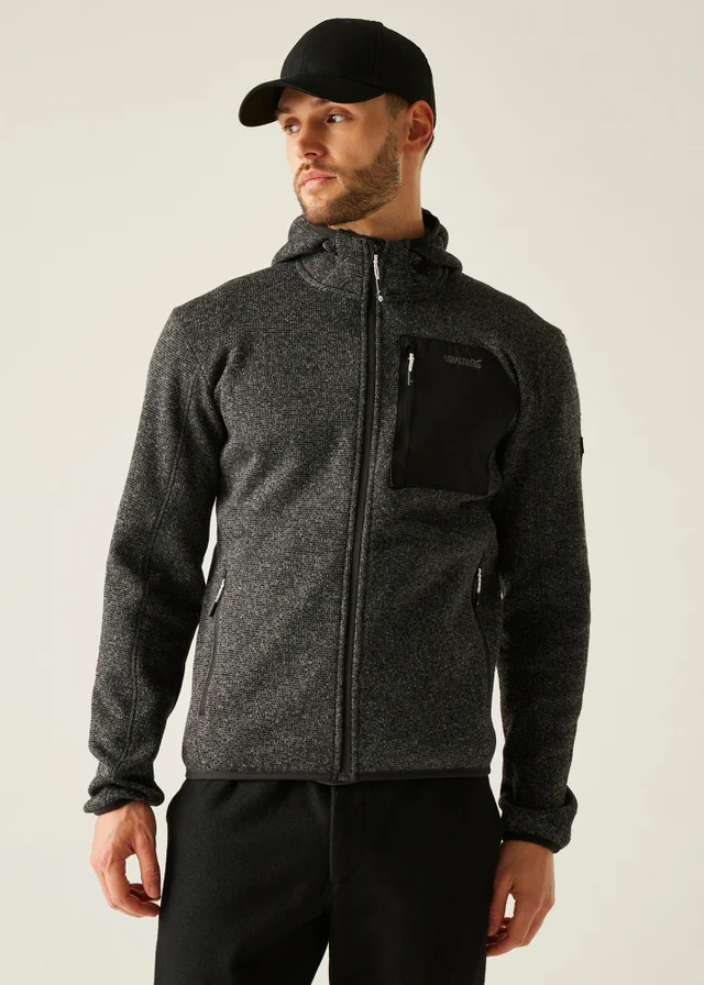 Regatta Slate Hooded Newhill Stretch Fleece