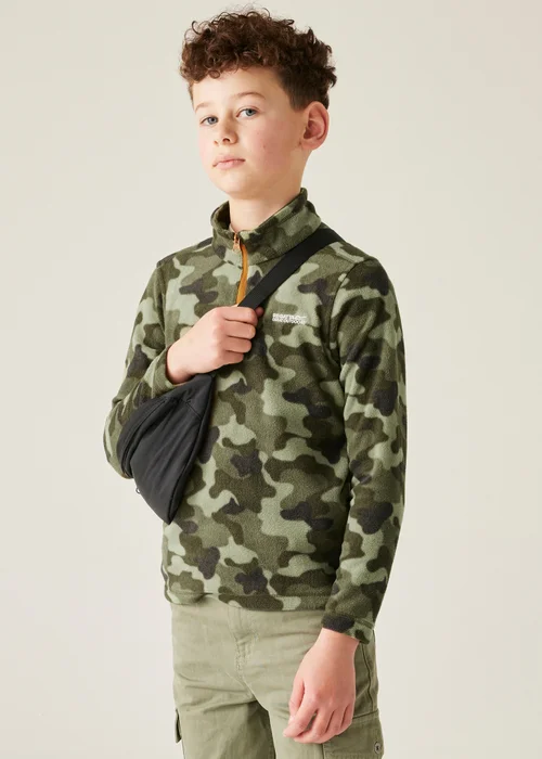 Regatta Forest Green Kids' Hot Shot II Anti-Pill Fleece (3-16yrs) - 096 Image 1