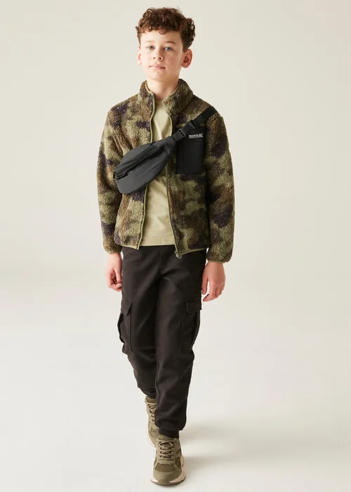 Regatta Forest Green Kids' Frankie Warm Stretch Fleece (3-16yrs) - Age 5-6 Years Image 3