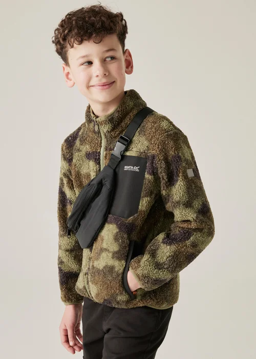 Regatta Forest Green Kids' Frankie Warm Stretch Fleece (3-16yrs) - Age 5-6 Years Image 1