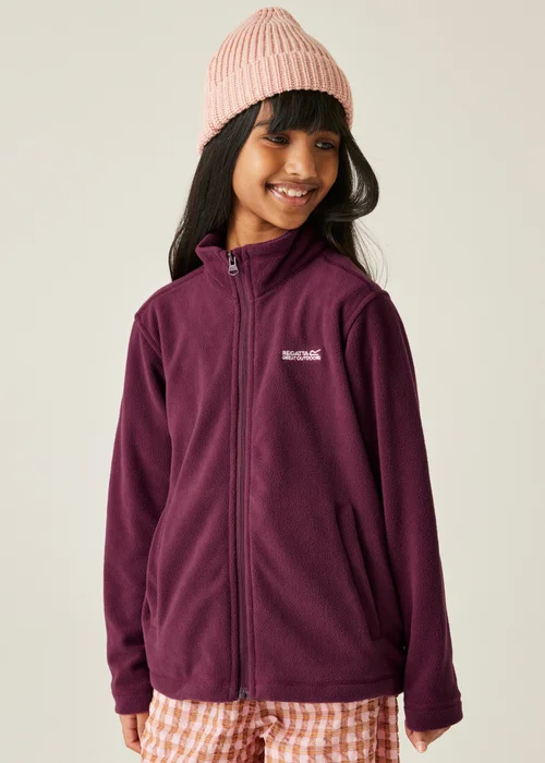 Regatta Aubergine Kids' King II Anti-Pill Fleece (3-16yrs) - Age 15-16 Years Image 1